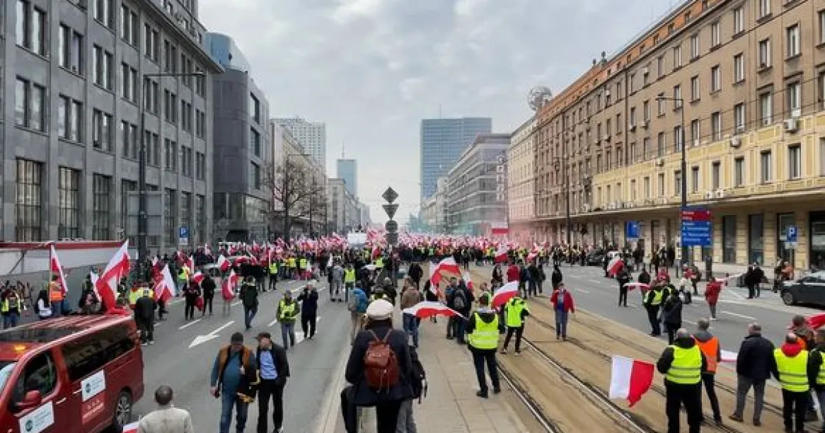 протест в Варшаве